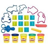 Play Doh Conjunto Brincar E Aprender 5 Potes