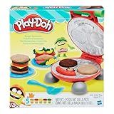 Play Doh Conjunto De Massinha Festa Do Hamburguer Kit Com 5 Cores De Massa De Modelar E Acessórios Para Crianças Acima De 3 Anos S Para Meninos E Meninas