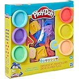Play Doh Conjunto De Massinha Letras  Kit Com 6 Potes De Massa De Modelar E Acessórios  Para Crianças Acima De 3 Anos