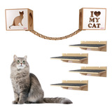 Play Kit Nichos Gatos Nekocat Prateleiras E Ponte Cj 7pçs