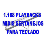 Playbacks Midis P teclado 1168 Midis Sertanejos Envio Grátis