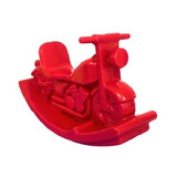 Playground Infantil Tipo Cavalo Modelo Motoca Vermelho