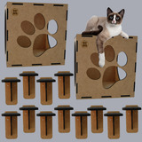 Playground Para Gato 2 Tocas Nicho 12 Degraus Promoção