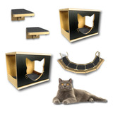 Playground Para Gato 5pcs Kit Montado Ponte Nicho Degraus
