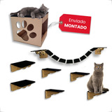 Playground Para Gato 8 Pcs Ponte Prateleira Degrau Caixa p 