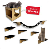 Playground Para Gatos 8 Pcs Ponte Prateleira Caixa Promoção
