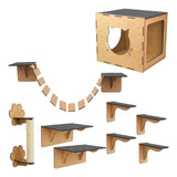 Playground Para Gatos Combo Arranhador Nicho Degrau Promoção