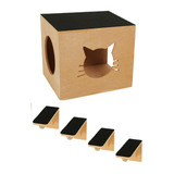 Playground Para Gatos Nicho Toca Casa Casinha Degrau