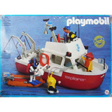 Playmobil - Raridade - Barco Explorer 1988 - 100% Completo