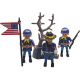 Playmobil 3 Soldados Western