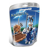 Playmobil 5356 Justa Cavaleiro Medieval Azul Blue Knight Mis