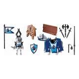 Playmobil 5356 Torneio De Justa Cavaleiro Da Ordem Do Leão Cor Azul
