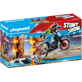 Playmobil 70553 Stuntshow Moto C Parede De Fogo Prod. Europ.