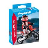 Playmobil 9357 Piloto De Motocross C Moto Prod. Europ. Novo
