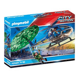 Playmobil City Action Perseguição De Helicóptero
