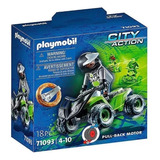 Playmobil City Action Quadriciclo De Corrida Sunny 71093 Cor Colorido