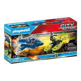 Playmobil Jato Da Policia Com Drone