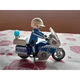 Playmobil Policial De Moto