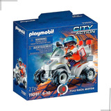 Playmobil Quadriciclo Com Médico City Action 71091