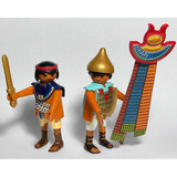 Playmobil Roma Egito Soldados Egípcios E Estandarte Do Faraó