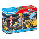 Playmobil Set Trabalhador Da Construção City Action 71185
