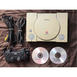 Playstation 1 1 Controle E 2 Jogos Funciona Perfeitamente