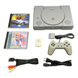 Playstation 1 Fat Completo Ps One Ps1 Tijolão Jogo Controle