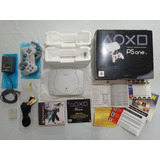 Playstation 1 Ps1 Bloqueado + Caixa + Manual + Acessórios + Cd