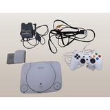 Playstation 1 Slim Completo Sony C/jogos E Controle