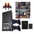 Playstation 2 Completo Com 2 Controles 2 Memory Card + Hdmi + 69 Jogos + Brinde