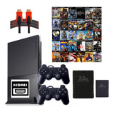Playstation 2 Completo Com 2 Controles 2 Memory Card Hdmi 69 Jogos