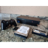 Playstation 2 Fat Play 2 Fat Hd Interno 500gb Lotado Configuração Especial Chip Matrix Leitor Funcionando Roda Tudo Ps2 Fat Tijolao 50001 Matrix