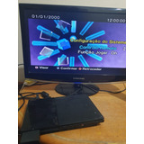 Playstation 2 Ps2 Slim Somente O Console De Fonte Interna Funcionando Leia A4