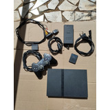 Playstation 2 Slim Com Opl Memory Card 64 Completo Original