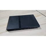 Playstation 2 Slim Scph 70011 Preto Com Defeito No Leitor E Só O Aparelho Sem Nada Pronto Pra O P L F5