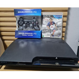 Playstation 3 + Jogo + Controle - Ps3 Bloqueado - Loja