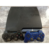 Playstation 3 Slim Destravado Hd 320 Gb 2 Controles 