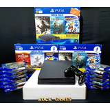 Playstation 4 1tb Ps4 Slim 2 Jogos garantia