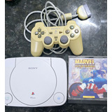 Playstation One Controle E Cabos Originais 1 Jogo Paralelo