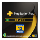 Playstation Psn Plus Deluxe 12 Meses