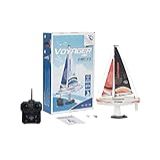 PLAYSTEAM Veleiro Voyager 280 2 4 GHz RC Alimentado Por Motor Em Vermelho 35 5 Cm De Altura