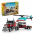 Plego® Creator 3 Em 1  Caminhão Plataforma Com Helicóptero, Jogo De Carro Hot Rod, Avião De Brinquedo, Caminhão De Brinquedo, Miniatura De Avião, Presente Para Criança De 7 Anos 31146/p