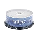 Plexdisc 645-213 50 Gb 6x Blu-ray Dual Layer Gravável Bd-r Dl Jato De Tinta Branco, Eixo De 25 Discos