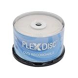 PlexDisc Disco De Mídia Gravável Com Marca De Logotipo Dvd R 4 7 Gb 16X Eixo De 50 Discos Ffp 632 814 Bx