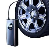 PLGEBR Inflador De Pneu Compressor Portátil Com Visor LCD Inflador Para Pneus De Carro Inflador De Pneu Portátil Com Medidor De Pressão De Pneu Bomba De Pneu Para Carro Bicicleta Motocicleta