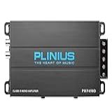 Plinius Amplificador De áudio Para Carro Monobloco Classe D Amplificador De Subwoofer Compacto, 2/4 Ohm Estável, Entradas De Baixo/alto Nível, Crossover De Passagem Baixa, Fonte De Alimentação Mosfet