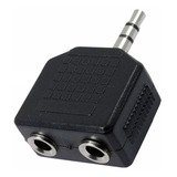 Plug Adaptador Duplicador Splitter Fone P2 Duplo Estereo