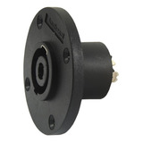 Plug Conector Amphenol Speakon Painel 2 Vias 4 Pólos Sp4mc
