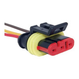 Plug Conector Chicote Sensor De Diagnóstico Uno 3 Vias Fêmea