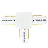 Plug Conector Emenda T Branco Para Trilho Eletrificado